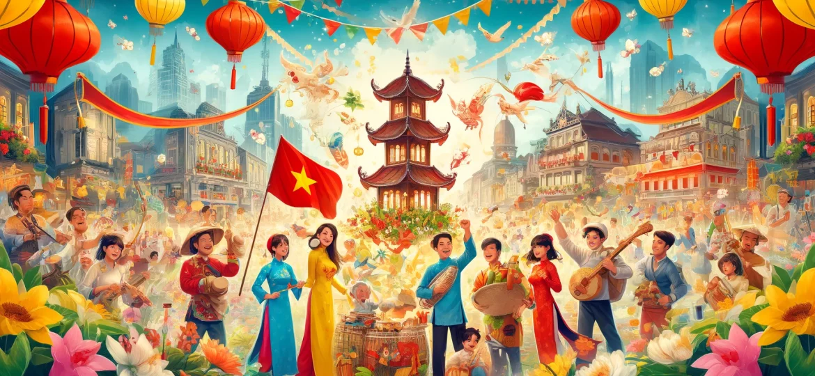 Vietnam holiday banner